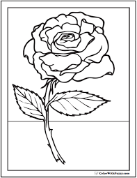 This pdf prints to 8.5x11 inch paper. 73 Rose Coloring Pages Free Digital Coloring Pages For Kids