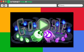 Plum is seen in the game's tutorial. Illussion Google Logo Games Halloween 2018
