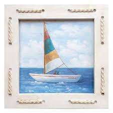 Quadro Con Cornice Sea Barca 25x25 Cm Prezzo Online Leroy Merlin Quadri Su Tela Dipinto Su Tela Cornici