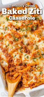Baked Ziti Easy Pasta Casserole Video Natashaskitchen Com Easy Baked Ziti Baked Ziti Easy Pasta