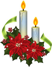 Poinsettias Clipart Vintage Christmas Candle Image Vintage Christmas Candle Clipart Png Download Full Size Clipart 94712 Pinclipart