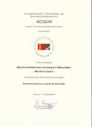 3rd august, 2017 0 comments. Master Of Science Msc In International Sustainability Management