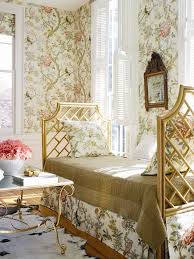 Chinoiserie Chic Soft Tones Chinoiserie Bedroom Gold Bamboo Daubed Wallpaper Bedding Home Decor Beautiful Bedrooms Bedroom Decor