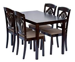 A dining room remains a desirable home feature, whether it is a distinct room or integrated into an open plan. Shilpi Handcrafted Wooden Leaf Design Decor Chairs Back Modern Look 4 Seater Dining Table In Standard Size Amazon In Home Kitchen