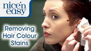 To prevent skin stains in the future rub vaseline along your hair line prior to coloring your hair. Home Hair Dye Tips How To Remove Hair Dye Stains Nice N Easy Youtube