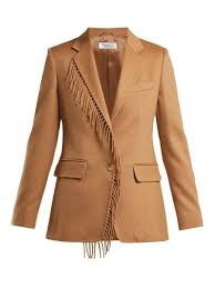 Made from camel hair in a rich tan shade, max mara's coat showcases the label's flair for considered camel and silk blazer, camel Max Mara Cogne Blazer In Camel Modesens