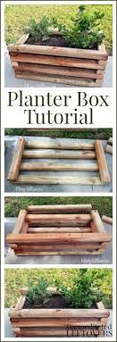 Diy Planter Box Tutorial Perfect For Growing Berries And Other Fruit Plants On Your Patio Diy Planter Box Planter Boxes Diy Planters