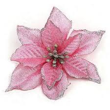 Akoada Pack Of 10glitter Poinsettia Christmas Tree Ornaments Xmas Artificial Flannelette Flowers Home Decorations Walmart Com In 2020 Christmas Tree Flowers Pink Christmas Decorations Pink Christmas Ornaments