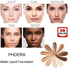 Phoera Foundation Professional Makeup Full Coverage Fast