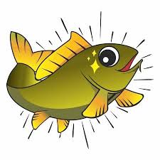 Vector Smart Happy Cartoon Fish Jumping Out Of Water Isolated Happy Cartoon Cartoon Fish Fish Jumps
