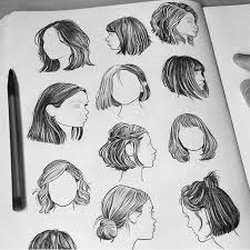 Schreib Nicht Was Ist Das Nicht Schreib Hair Sketch Art Drawings Sketches Sketches