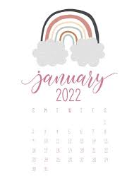 free printable january 2022 calendars world of printables