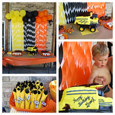 Birthday Party Ideas For 2 Year Old Boy In October Truck Themed 2nd Bday Party 2nd Birthday Party Themes Tutu Birthday Party Construction Theme Party