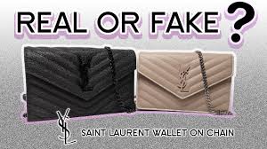 Maybe you would like to learn more about one of these? Real Or Fake Is Your Saint Laurent Wallet On Chain Counterfeit Youtube