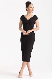 Dusuk Yaka Kalem Elbise Siyah Elbise Elbise Modelleri The Dress