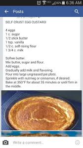 Bisquick Pie Crust Recipe Self Crusted Egg Custard Pie Custard Recipes Bisquick Recipes Recipes
