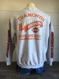 Harley Davidson Sweatshirt 1998 Vintage 90s Tramontin Lee Hope Etsy Harley Davidson Sweatshirts Classic Harley Davidson Harley Davidson