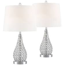 While i'm not terribly particular about which lamp i use, there are many different types of bedside lamps. 360 Lighting Modern Accent Table Lamps Set Of 2 With Hotel Style Usb Charging Port Chrome Empire Shade For Living Room Family Bedroom Bedside Walmart Com Walmart Com