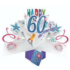 In this video tutorial, viewers learn how to make a 3d flower pop up card. Happy 60th Birthday Pop Up Greeting Card Original Second Nature 3d Pop Up Cards Ebay