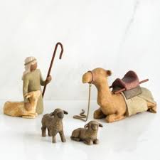 Safari piglet animal figurines set /2 nativity scene presepio pesebre cerditos. Willow Tree Nativity Shepherd And Animals Set Susan Lordi Christianbook Com