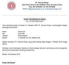 Fakta ini biasanya diisi dengan data sesuai permintaan dari orang yang meminta surat rekomendasi tersebut. Contoh Surat Keterangan Kerja Dari Perusahaan Untuk Kpr Dan Umum