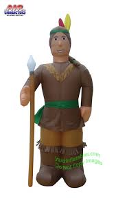 Check spelling or type a new query. Air Blown Inflatable Thanksgiving Indian Man Holding Spear