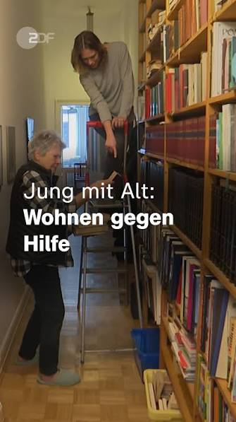Das Projekt "Wohnen für Hilfe" der Uni Köln vermittelt Wohnpartnerschaften  zwischen Jung und Alt. Studierende bekommen ein günstiges Zimmer, Senioren  Hilfe im Alltag. | ZDF heute | Facebook