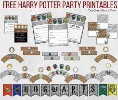 Harry potter a kámen mudrců. Free Harry Potter Party Printables The Quiet Grove
