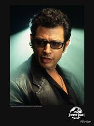 Jurassic Park Dr. Ian Malcolm Backlit Distressed Vintage Portrait" Pullover  Hoodie for Sale by FifthSun