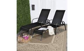 I received the deluxe black chair glides yesterday. Up To 42 Off On Set Of 2 Patio Lounge Chairs Groupon Goods