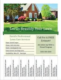 Doing lawncare on your own is fine sometimes but taking professional help is much more beneficial for your lawn care, often we do not how to reduce the extent of your lawn? Printable Landscaping And Lawn Care Business Flyer Templates With Tear Off Tabs Lawn Care Business Lawn Care Flyers Lawn Care Business Cards