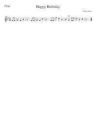 And now for the fun facts. Happy Birthday Sheet Music For Flute Solo Musescore Com