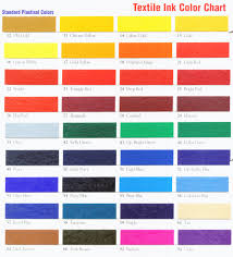 Rutland Screen Printing Ink Color Chart Best Picture Of