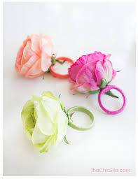 Home Confetti Diy Flower Napkin Rings Napkin Rings Diy Floral Napkin Rings Diy Flowers
