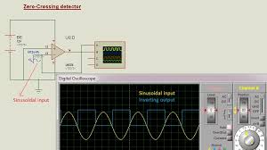Comparators are of two types : Schematic Circuit Diagram Op Amp As Zero Crossing Detector Proteus Simulation
