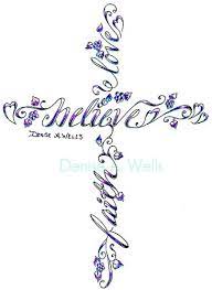 You can have a small cross on your wrist or a huge cross on your back; Pin On Things I Like