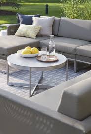 Choosing the shape and finishes most suitable for the place.the most evident features of glass tables: Dune Stainless Steel And Glass Table Reviews Crate And Barrel In 2021 Outdoor Coffee Tables Modern Outdoor Dining Table Patio Dining Table