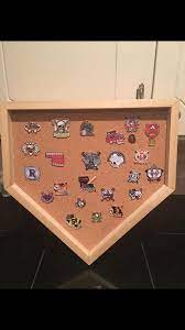 Baseball Homeplate Pin Display Case Holder Etsy Display Case Baseball Display Case Pins Display