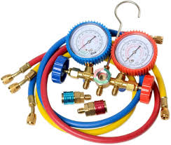 Amazon Com A C Manifold Gauges Set Manifold Gauge Hose Set Industrial Hvac Gauges Automotive