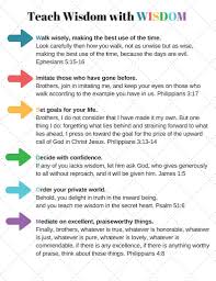 Teach Wisdom With Wisdom Teaching Wisdom Biblical Parenting