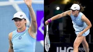 Professional tennis player | trying to put this yellow fluffy thing between the lines регистрация. Swiatek Vai As Semifinais Apos Desistencia De Collins Tenis Com Br