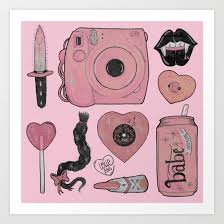 Girly Stuff Art Print By Loll3 Society6 Metal Art Prints Art Canvas Prints
