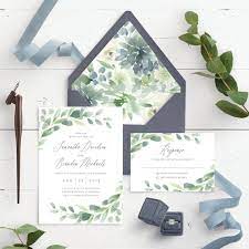 Instant Download Greenery And Gray Wedding Invitation Template Etsy Wedding Invitation Templates Grey Wedding Invitations Custom Wedding Stationery