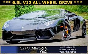Used luxury cars for sale. Used Lamborghini Aventador For Sale In Atlanta Ga Cargurus