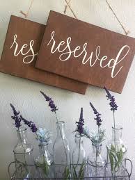 Excited To Share This Item From My Etsy Shop Set Of 2 Reserved Signs Hanging Reserved Signs W With Images Wedding Signs Rustic Wedding Ceremony Wedding Ceremony Signs