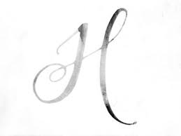 This calligraphy letter h is part of a style study by joanne groff at the painted pen. Capital H Hand Lettering Inspiration H Tattoo Typography Love