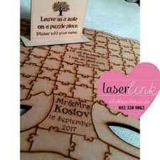 Check spelling or type a new query. Puzzle Piece Guest Book For Weddings Laserlink