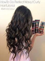 Use a blow dryer to create the perfect. How To Do Perfect Wavy Curly Hair Tutorial Rethinkcolour Wavy Hairstyles Tutorial Curly Hair Styles Hair Tutorial