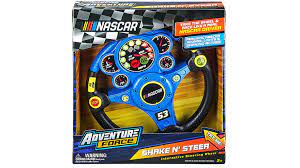 However, not everyone is born into nascar, some just happen to see a wreck on tv and somehow gett hooked. Nascar Shake N Steer Interactive Steering Wheel The Toy Insider