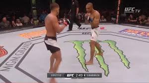 Edson barboza spinning heel kick vs terry etim. Edson Barboza Rocks Anthony Njokuani With A Spinning Heel Kick Gif Gfycat